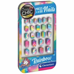 Crazy Chic Press & Go Nagels - Regenboog>Clementoni Online