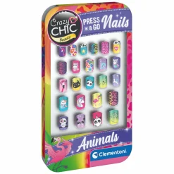 Clementoni Crazy Chic Press & Go Nagels - Dieren Discount