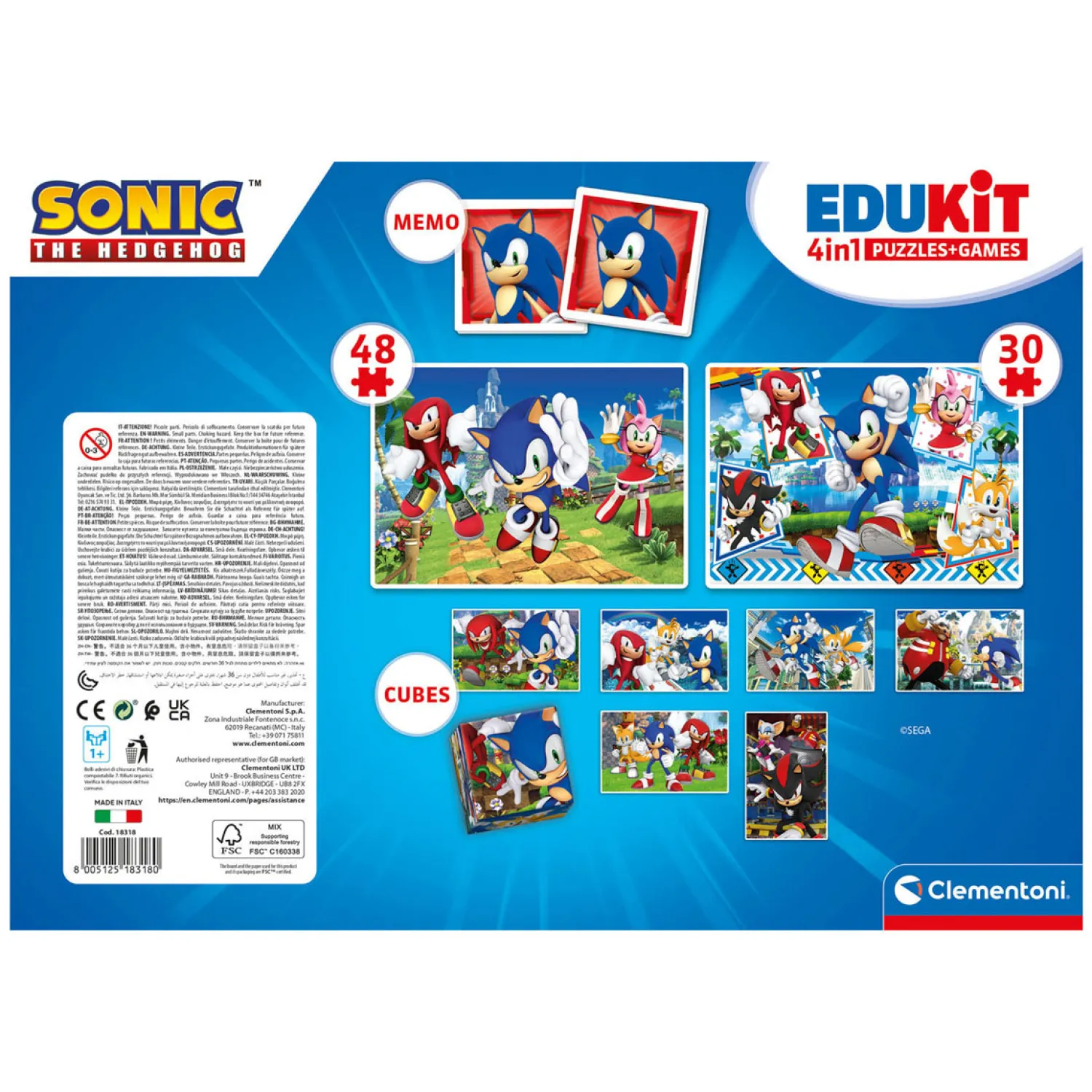 Edukit 4in1 Sonic>Clementoni Best