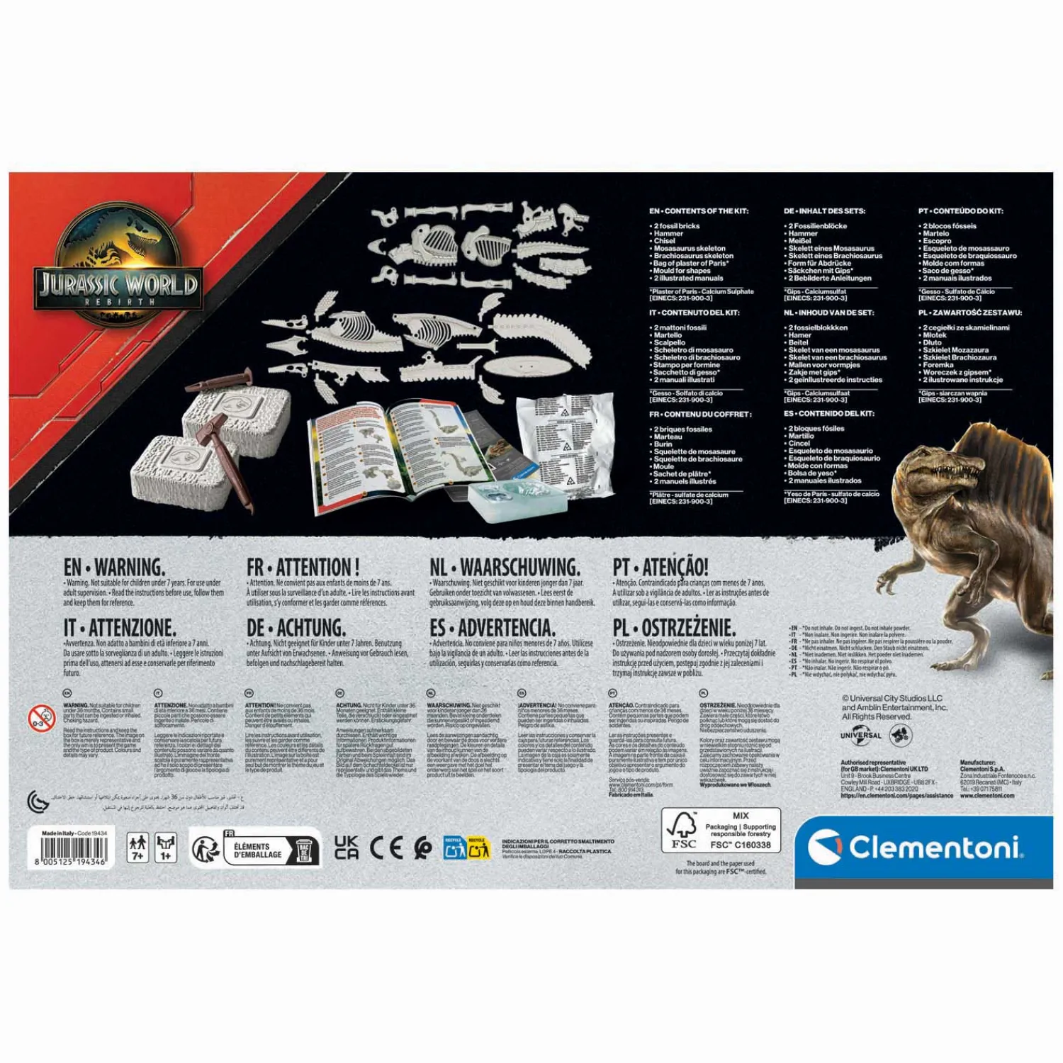 Jurassic World Opgraaf Set>Clementoni Best