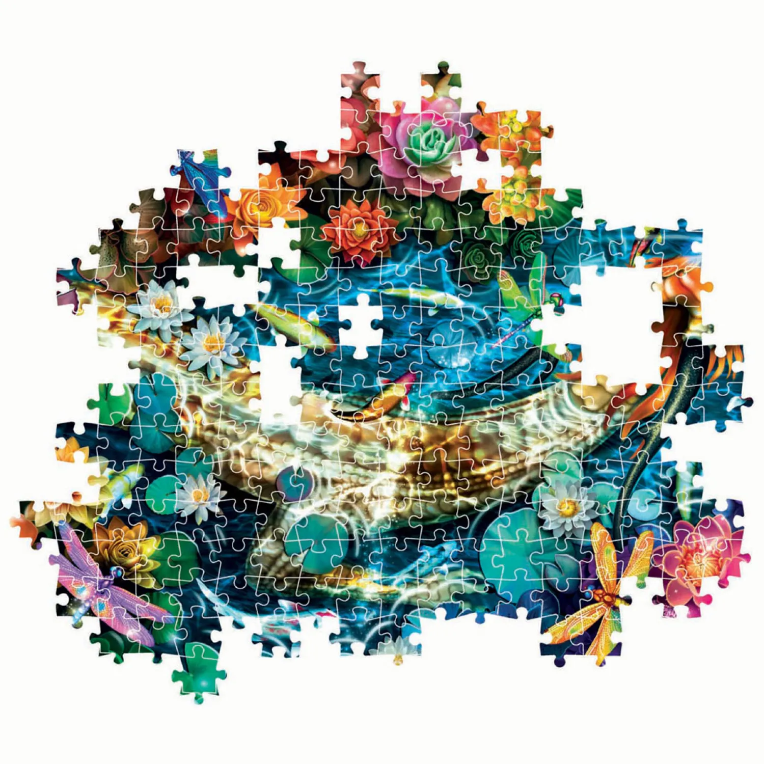 Clementoni Legpuzzel Kunstwerken Koi Rivier, 1000st. Hot