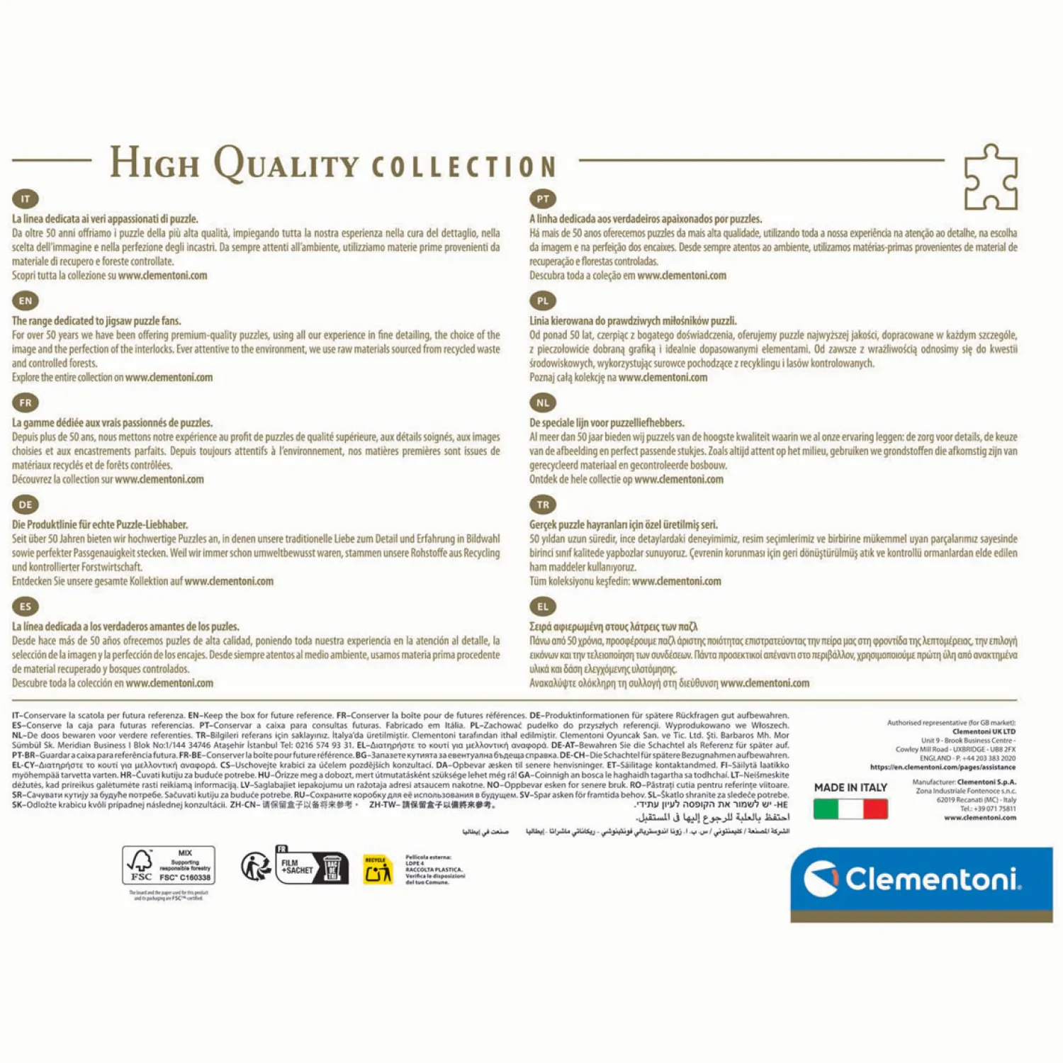 Clementoni Legpuzzel Kunstwerken Koi Rivier, 1000st. Hot