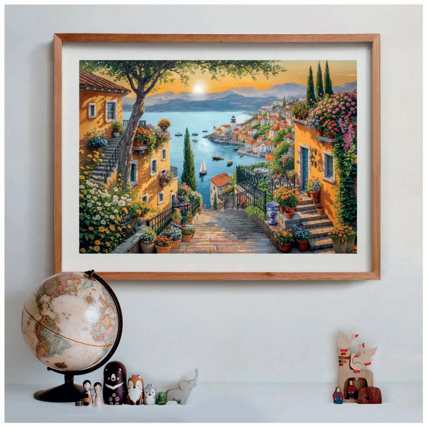 Legpuzzel Kunst Trappetje naar De Haven, 1500st.-Clementoni