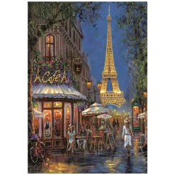 Clementoni Legpuzzel Night at the Eiffel Café, 500st. Outlet
