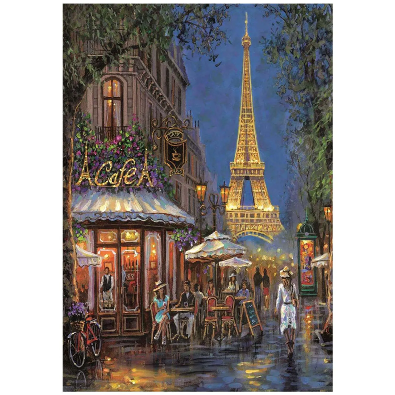 Clementoni Legpuzzel Night at the Eiffel Café, 500st. Outlet
