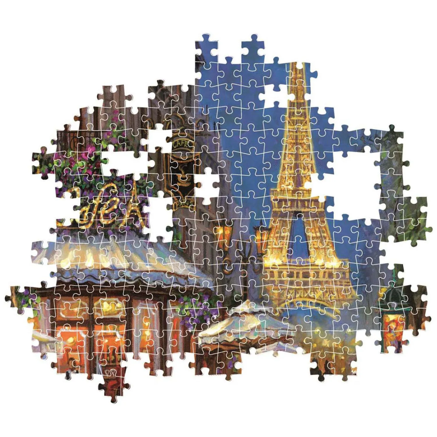 Clementoni Legpuzzel Night at the Eiffel Café, 500st. Outlet