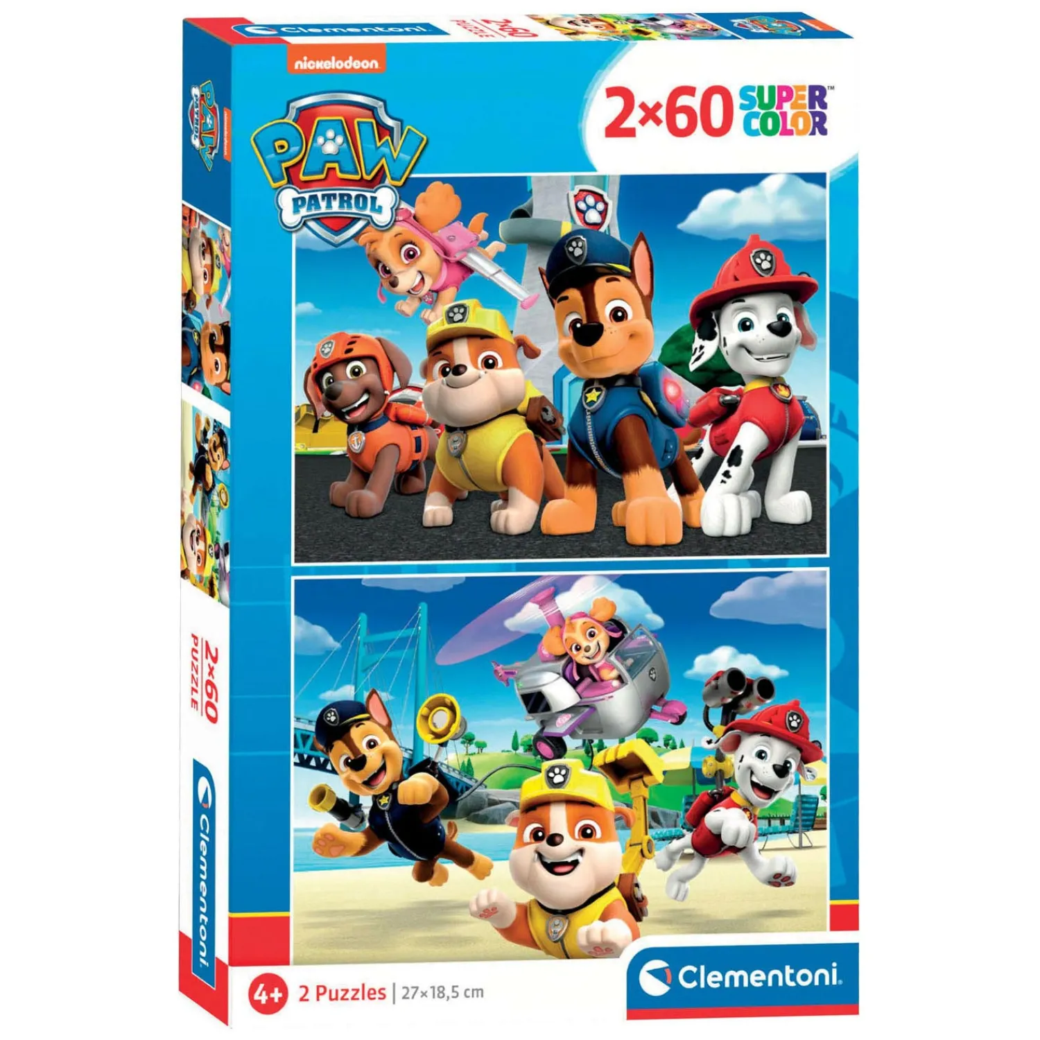 Clementoni Legpuzzel Paw Patrol, 2x60st.
