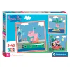 Legpuzzel Super Color Vierkant Peppa Pig, 3x48st.>Clementoni New