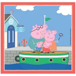 Legpuzzel Super Color Vierkant Peppa Pig, 3x48st.>Clementoni New
