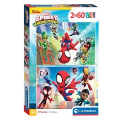 Legpuzzel Super Color Spidey and His Amazing Friends 2x60st.>Clementoni Discount