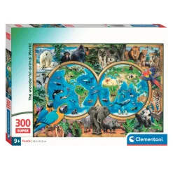 Legpuzzel Super Color The Wonderful Animal World, 300st.>Clementoni New