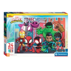 Legpuzzel Super Color Maxi Spidey, 24st.-Clementoni New