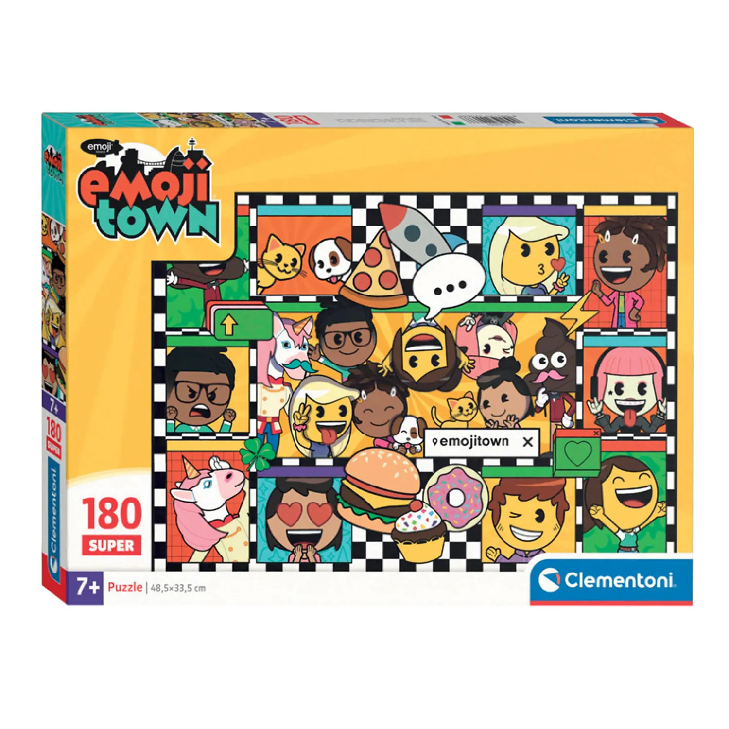 Legpuzzel Super Color Emoji Town, 180st.>Clementoni Best