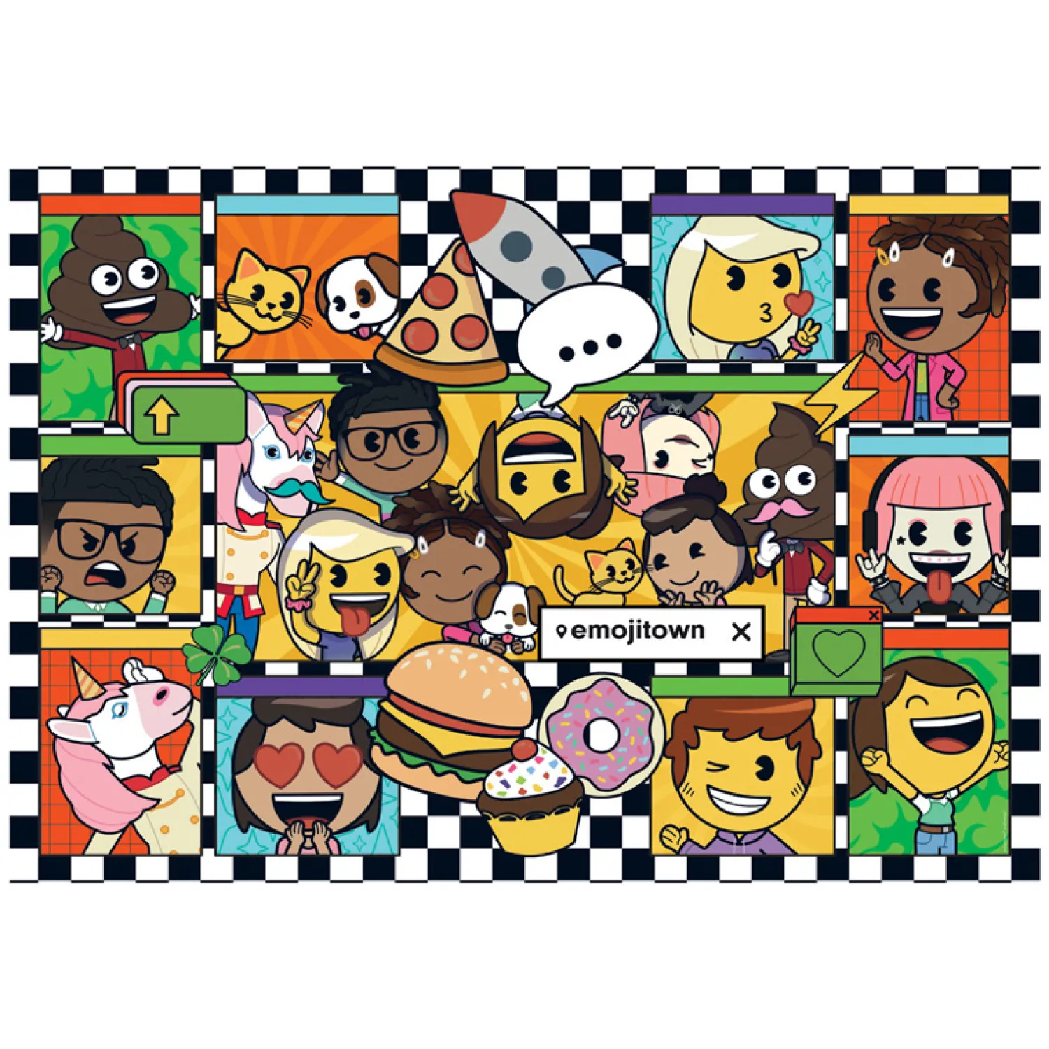 Legpuzzel Super Color Emoji Town, 180st.>Clementoni Best