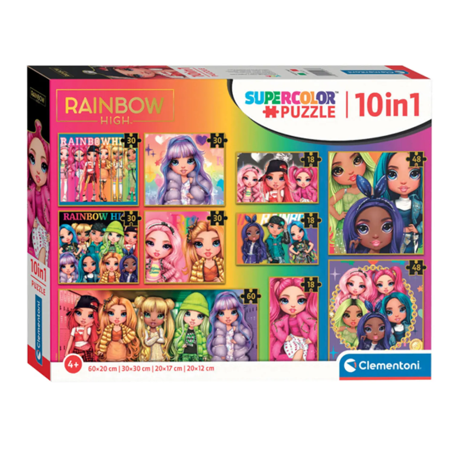 Clementoni Legpuzzel Super Color 10in1 Rainbow High Online