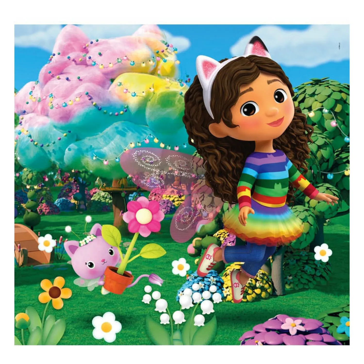 Legpuzzel Super Color Vierkant Gabby's Poppenhuis, 3x48st.>Clementoni Clearance