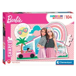 Legpuzzel Super Color - Barbie Roze Auto, 104st.>Clementoni Clearance
