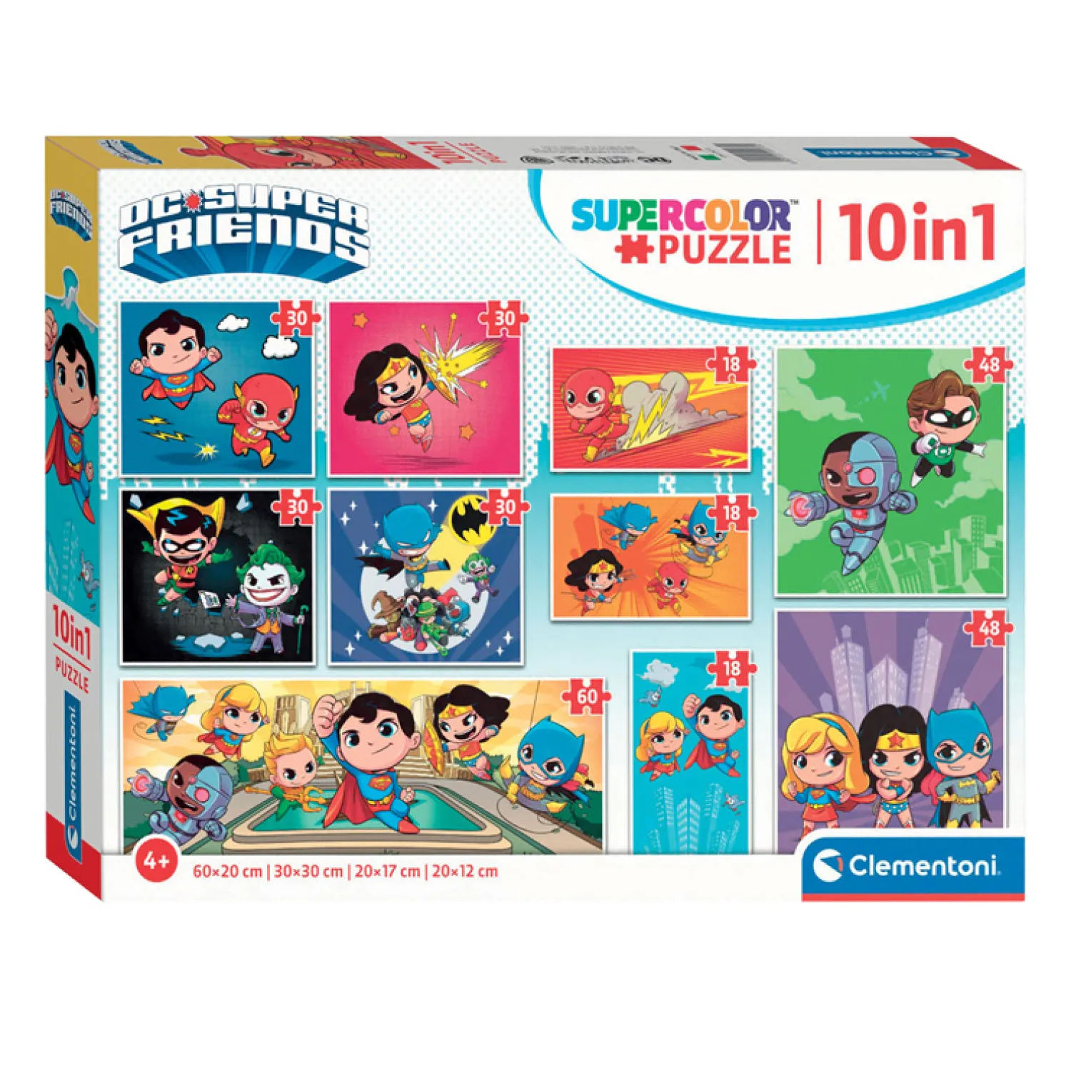 Legpuzzel Super Color 10in1 DC Comics>Clementoni Best