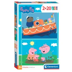 Legpuzzel Super Color Peppa Pig, 2x20st.>Clementoni Hot