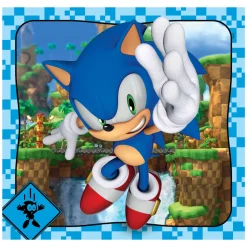 Legpuzzel Super Color Vierkant Sonic, 3x48st.-Clementoni