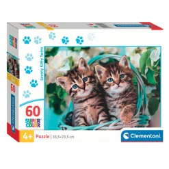 Clementoni Legpuzzel Super Color Lovely Kitty Twins, 60st. Best