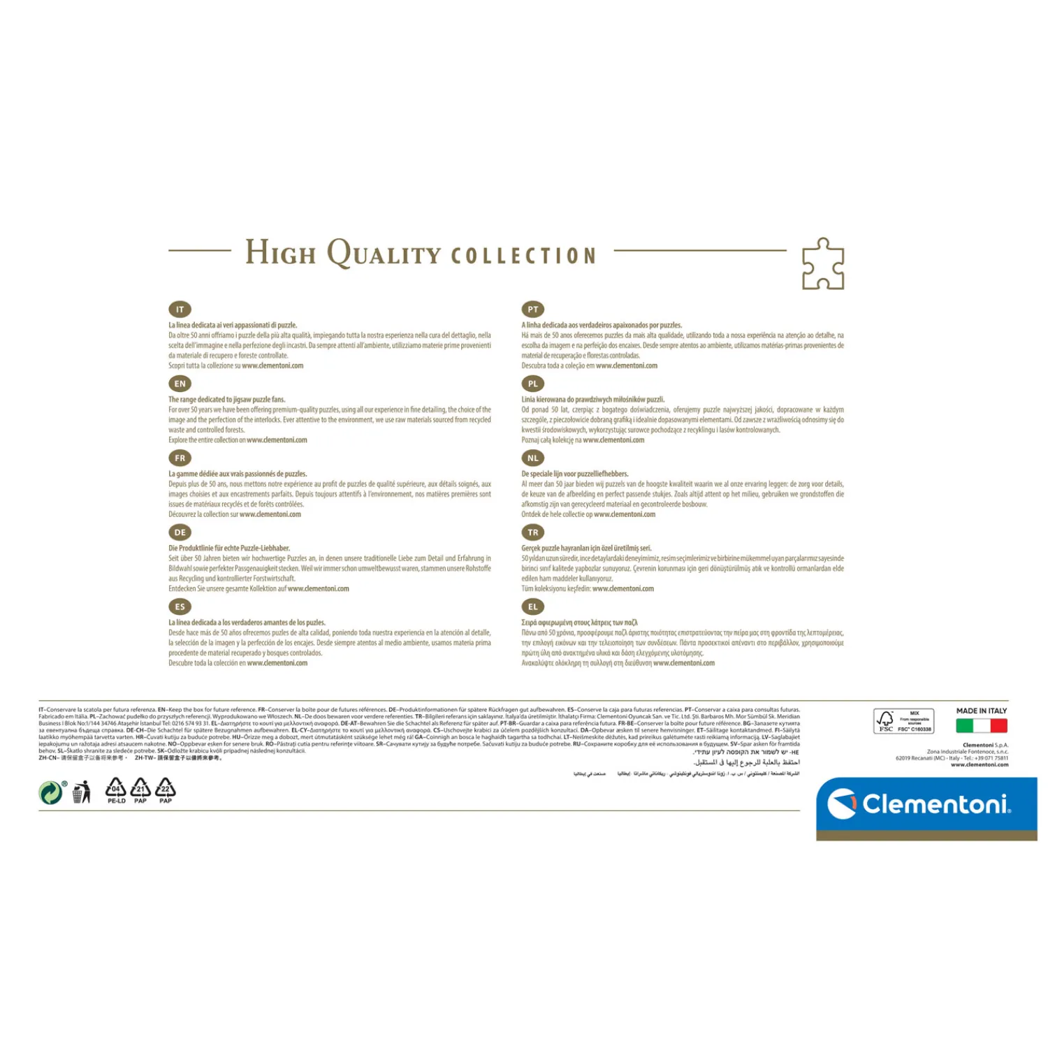 Clementoni Puzzel Alpine Lake, 6000st. Best