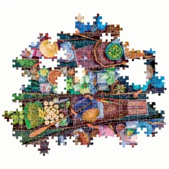 Puzzel Drijvende Thaise Markt, 1000st.-Clementoni New