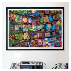 Puzzel Drijvende Thaise Markt, 1000st.-Clementoni New