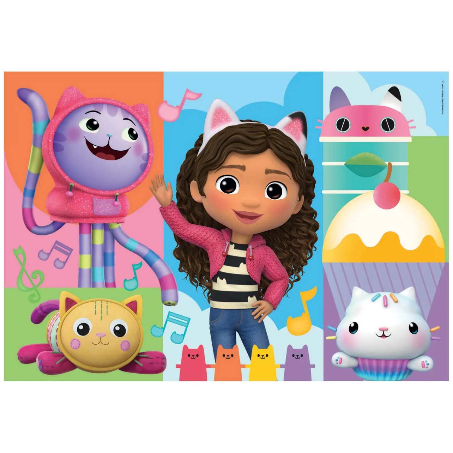 Puzzel Gabby's Poppenhuis, 2x60st.>Clementoni New