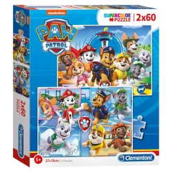 Puzzel PAW Patrol, 2x60st.>Clementoni New