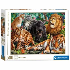 Puzzel Wilde Katachtigen, 500st.>Clementoni Clearance
