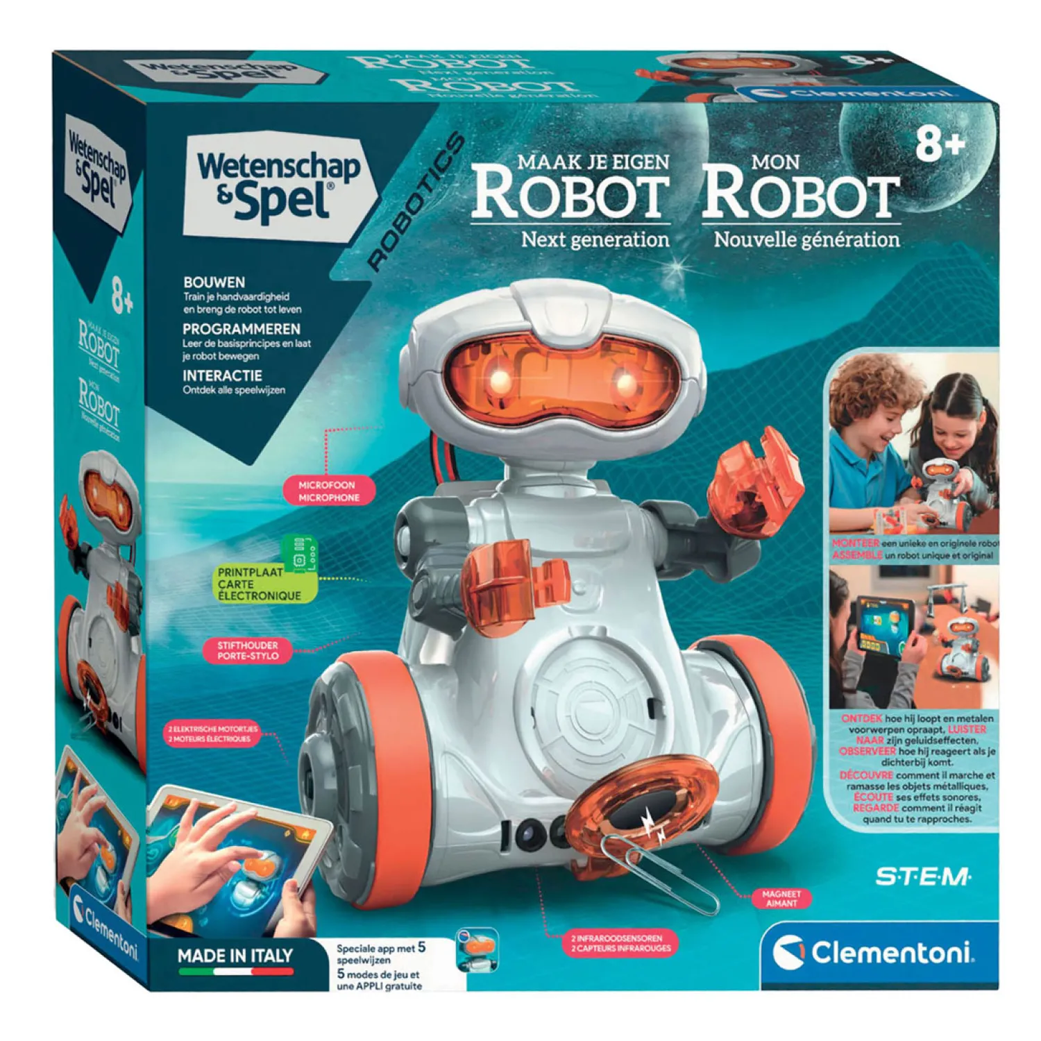 Wetenschap & Spel Maak je Eigen Robot>Clementoni Online