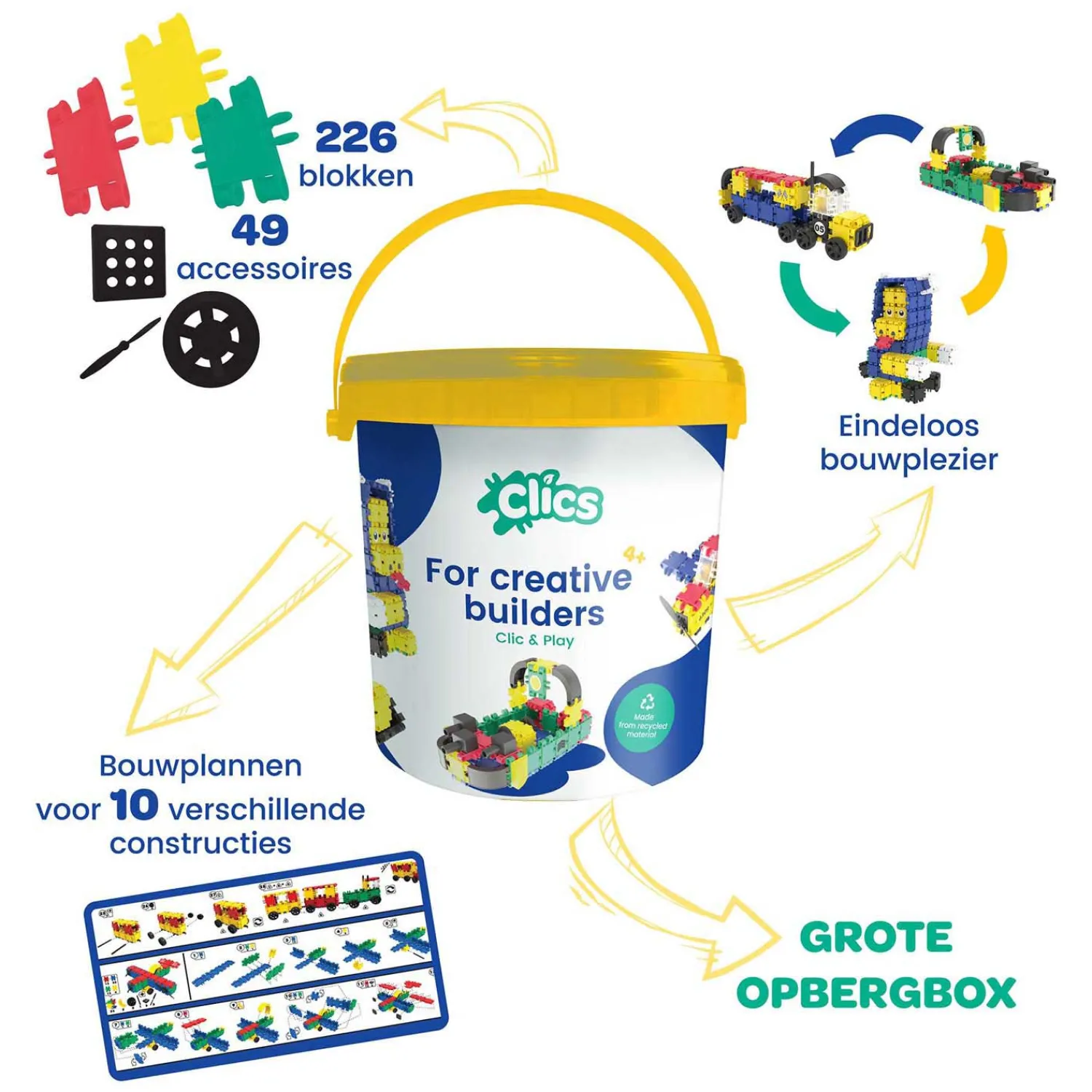 Bouwblokken - Bouwset 10in1>Clics Sale