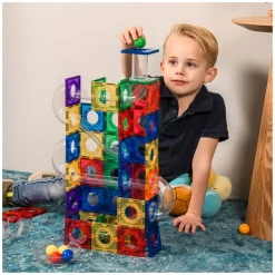 Knikkerbaan Magnetisch Bouwspeelgoed, 100dlg.-Coblo Clearance