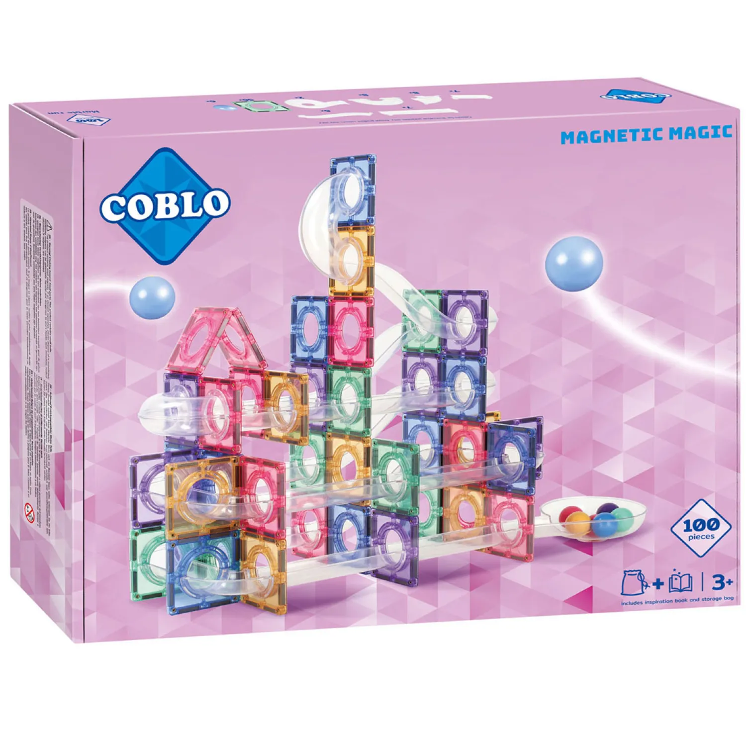 Knikkerbaan Pastel Magnetisch Bouwspeelgoed, 100dlg.>Coblo Outlet