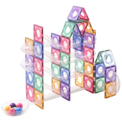 Knikkerbaan Pastel Magnetisch Bouwspeelgoed, 100dlg.><noscript><img width=