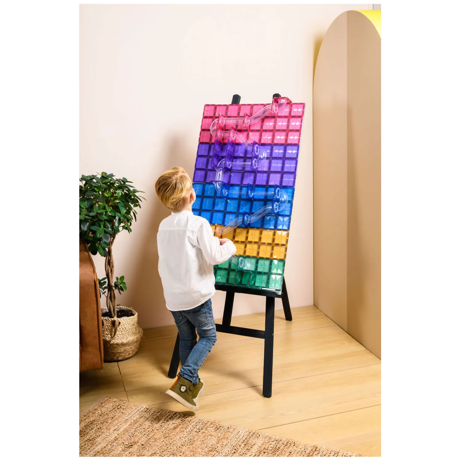 Knikkerbaan Pastel Magnetisch Bouwspeelgoed, 100dlg.>Coblo Outlet