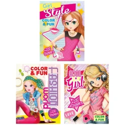 Color & Fun Girls Kleurboek met 200 Stickers-Boek Specials Nederland BV New