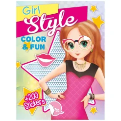Color & Fun Girls Kleurboek met 200 Stickers-Boek Specials Nederland BV New