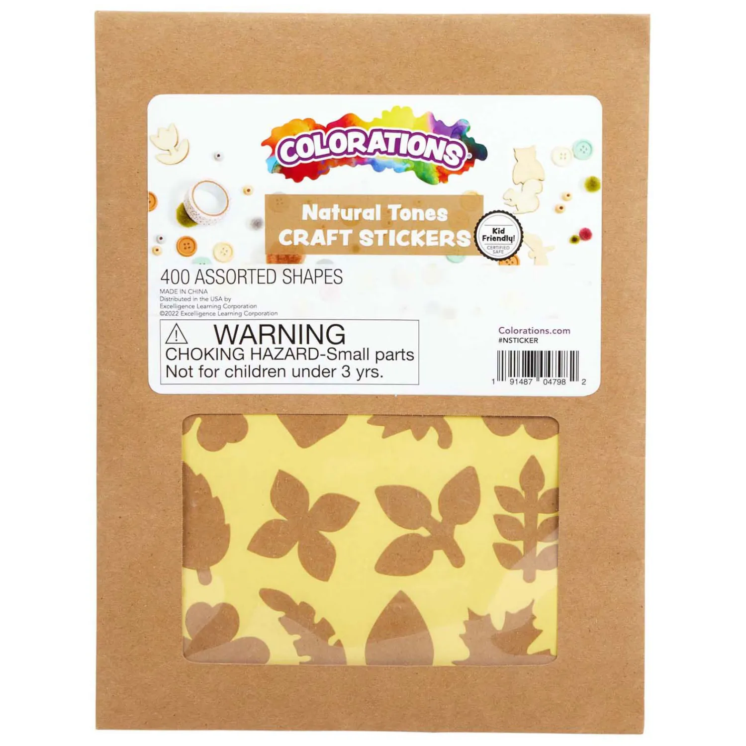 - Botanisch Knutselstickers, 400st.-Colorations Outlet