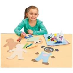 Colorations - Colours Like Me Grote Mensen Vormen, Set van 24 (4 Kleuren) Discount