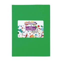 Colorations - Foam Vellen Groen, 10st. Hot