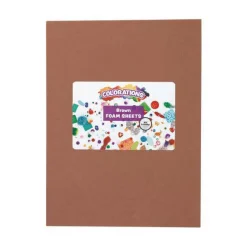 Colorations - Foam Vellen Bruin, 10st. Outlet