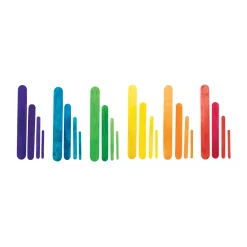 - Gekleurde Houten Knutselstokjes Klaslokaal Pakket, 1200st.><noscript><img width=