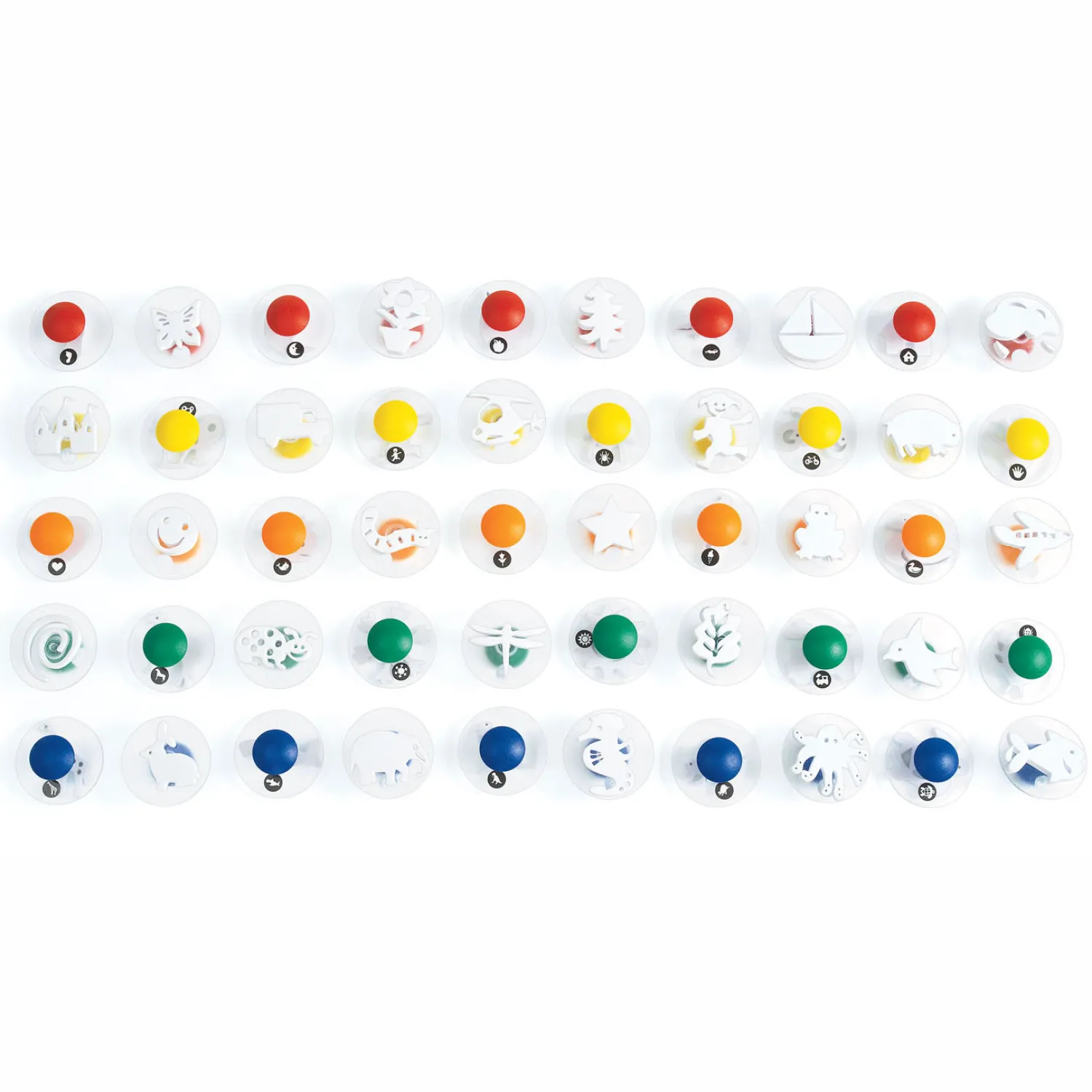 Colorations - Gemakkelijke Grip Stempels Megaset, 50st. Hot