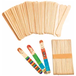 Colorations - Grote Houten Knutselstokjes, Set van 100 Online