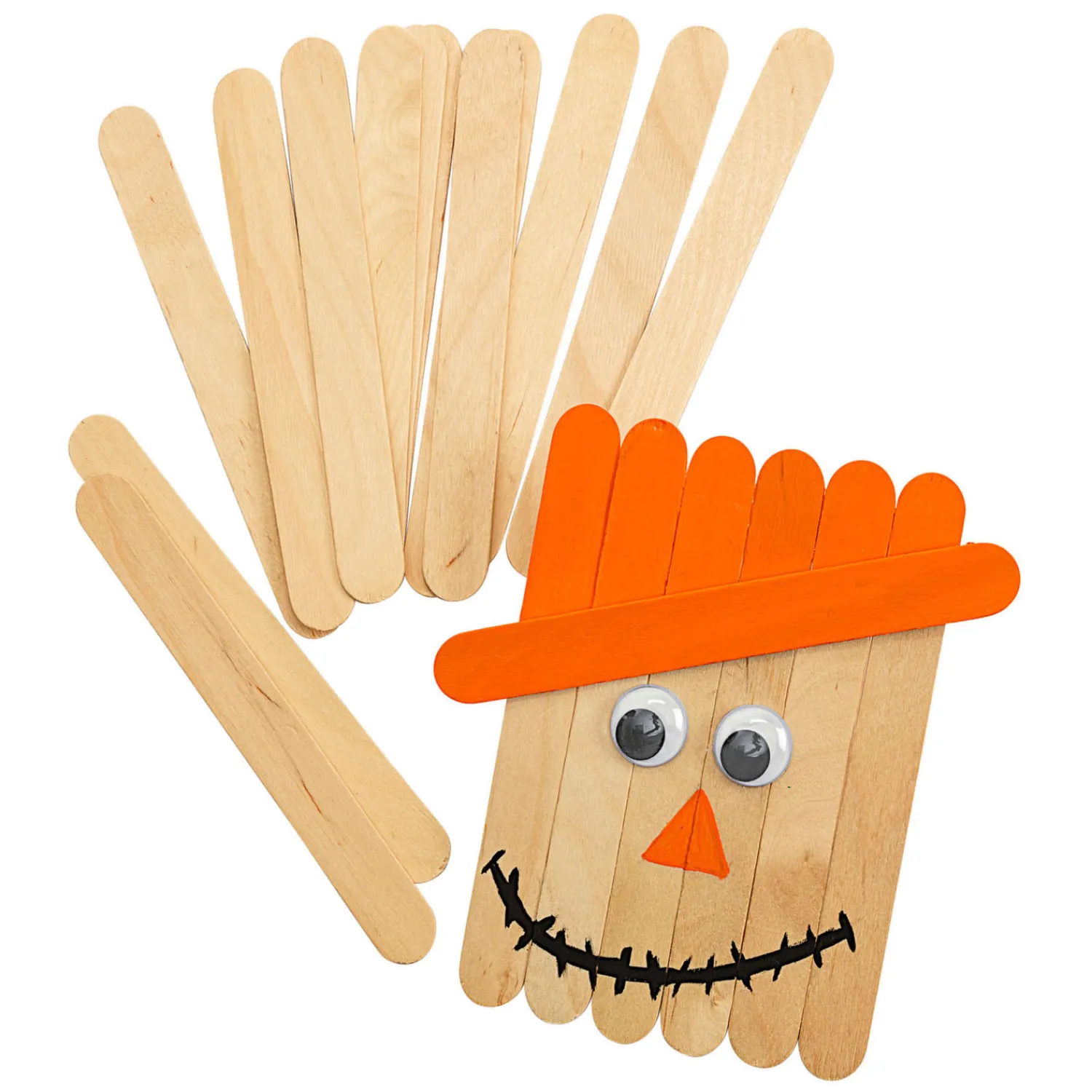 Colorations - Grote Houten Knutselstokjes, Set van 100 Online