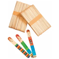 Colorations - Grote Houten Knutselstokjes, Set van 100 Online