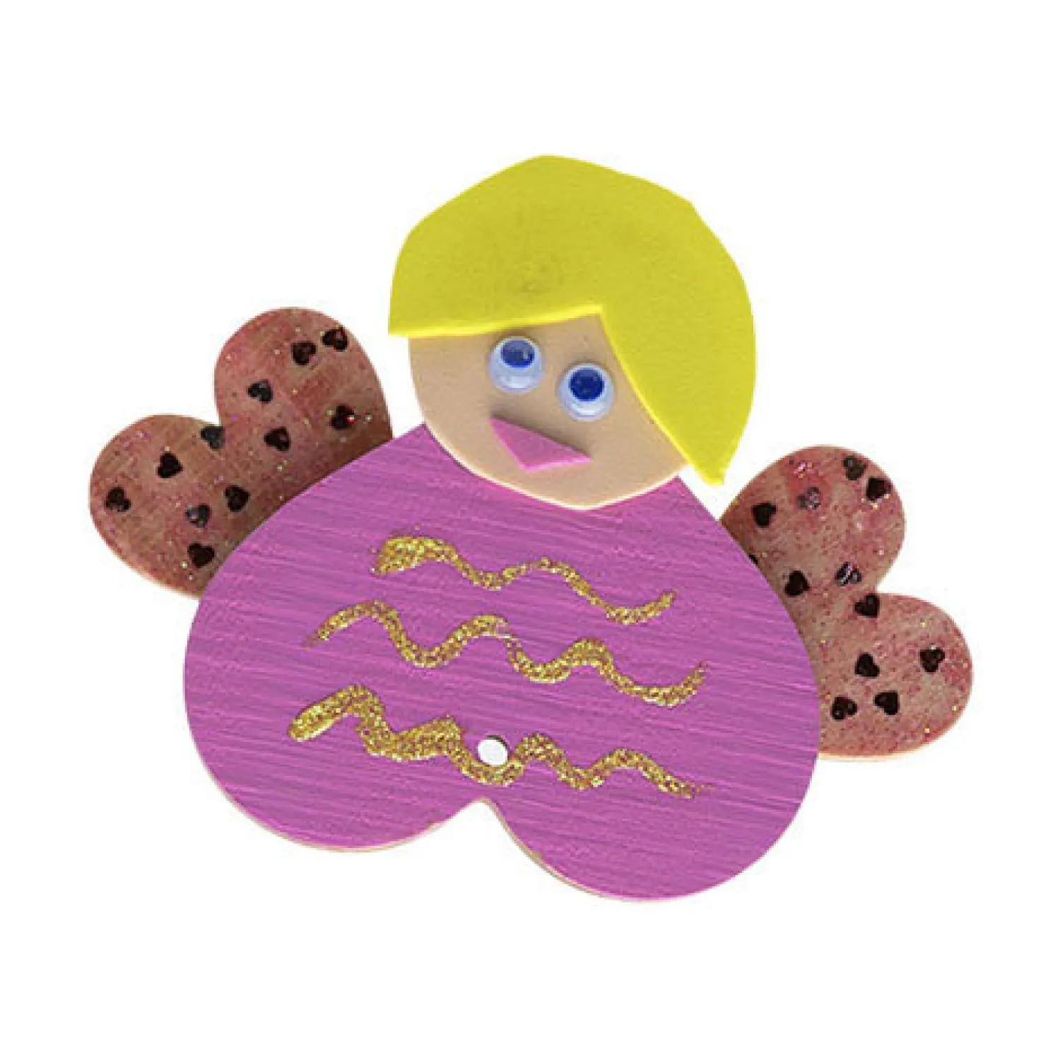 Colorations - Houten Hartornamenten Groot, 20st. New