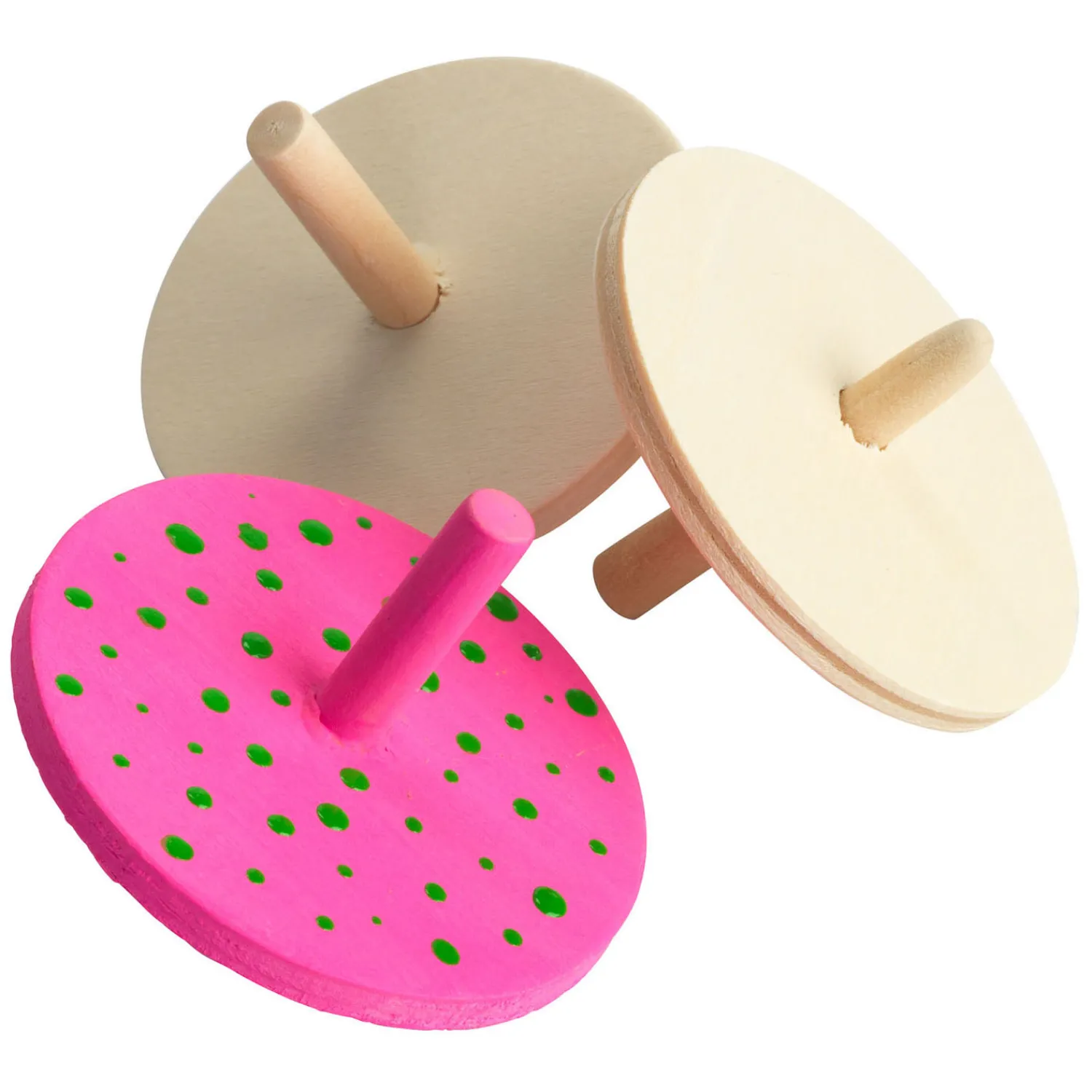 Colorations - Houten Tollen, Set of 24 Hot